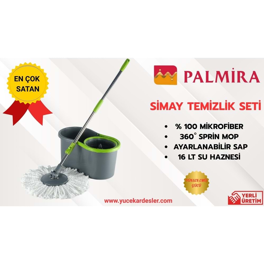 PALMİRA SİMAY TEMİZLİK MOP SETİ 16LT (1)