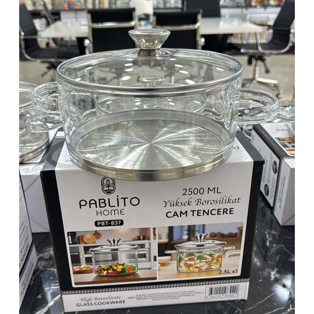 PABLİTO PBT-837 CAM TENCERE 2.5 LT (16)