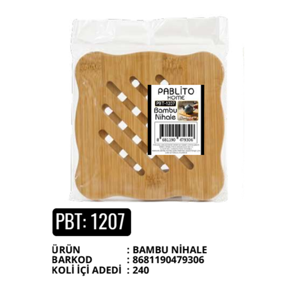 PABLİTO PBT-1207 BAMBU KARE NİHALE (240)