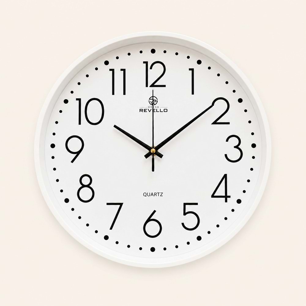 REVELLO 2027-1 BEYAZ SAAT 30 CM (10)