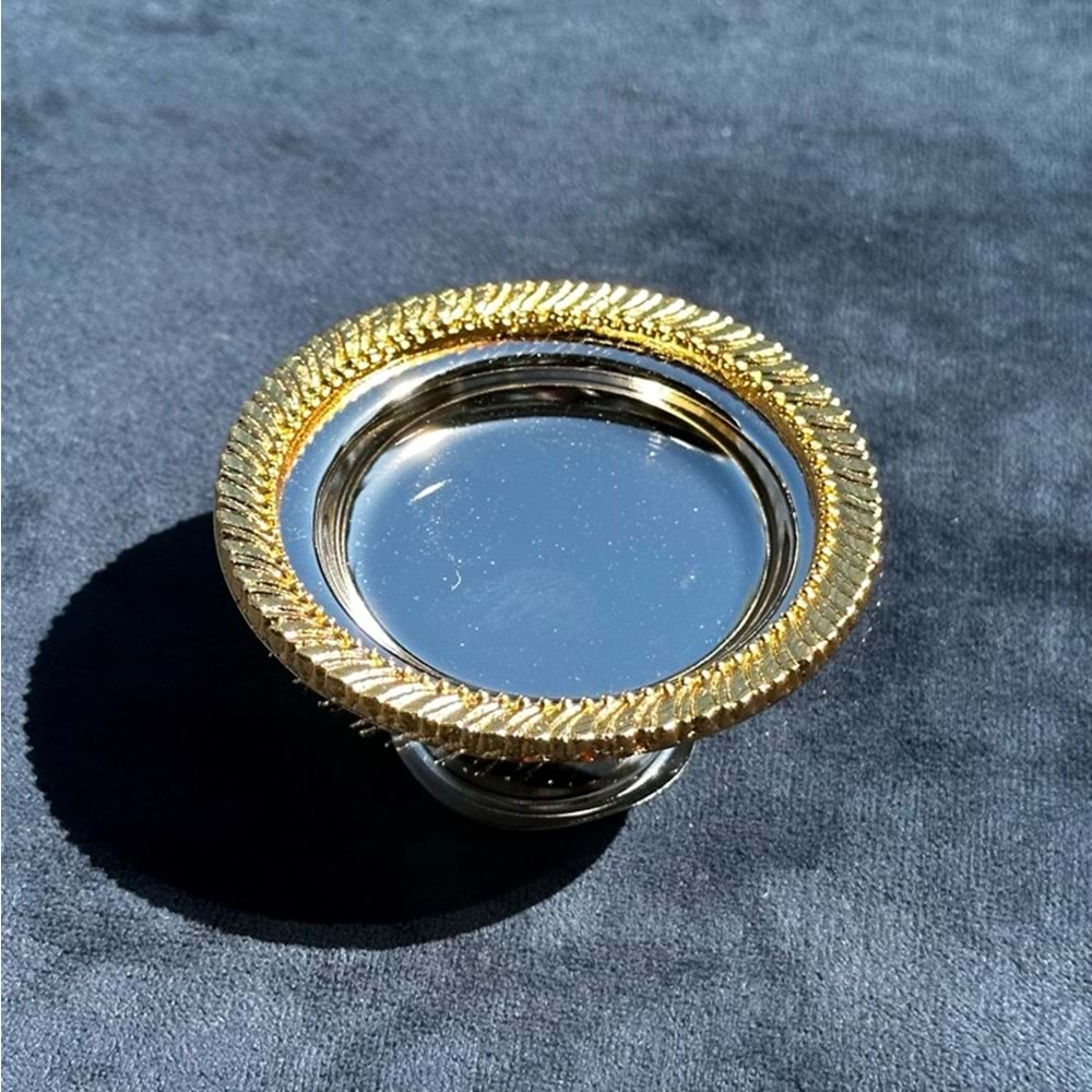 DGN 0001GS 0001 BAŞAK ÇERÇEVELİ GÜMÜŞ GOLD LOKUMLUK (100)