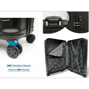BUSINESS 3LÜ VALİZ SET SİYAH BS-001 (1)