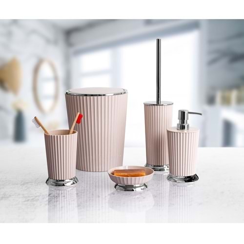 PRİMANOVA SAS08-09 NELY 5 PARÇA BANYO SETİ / BEJ (4)