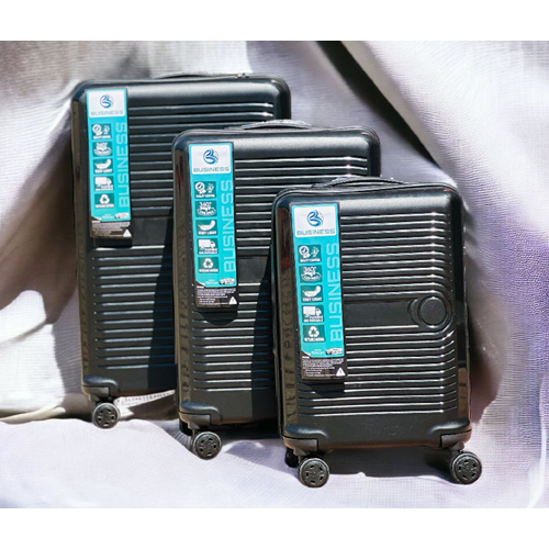 BUSINESS 3LÜ VALİZ SET SİYAH BS-001 (1)
