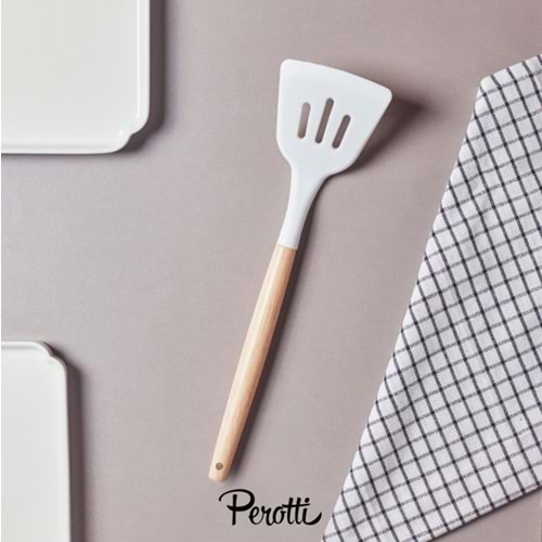 PEROTTİ 14866 BLANCO WHITE SİLİKON SPATULA (24) (72)