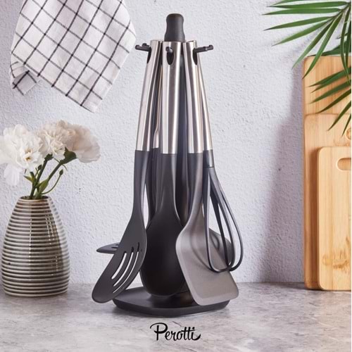 PEROTTİ 15509 STEEL 7.PRÇ STANDLI SERVİS SETİ (12)