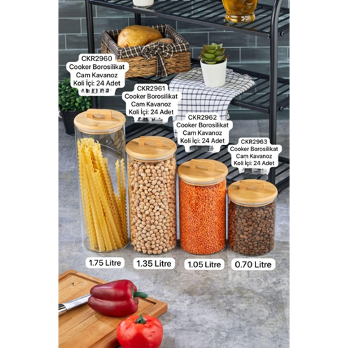 COOKER CKR2960 YUVARLAK BOROS CAM KAVANOZ (24)