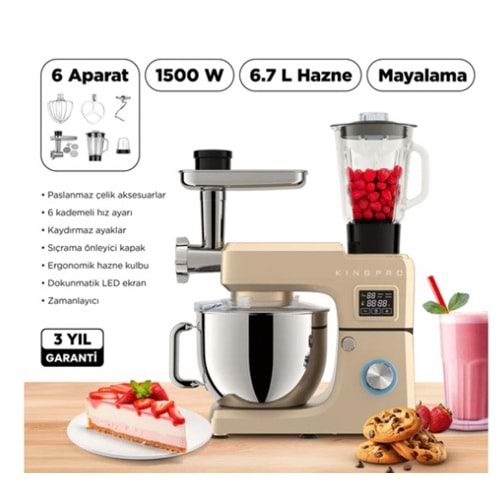 KİNG KİNGPRO MODORE KSM4000 MUTFAK ŞEFİ GOLD (1)