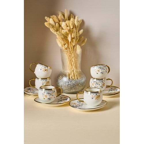 PEROTTİ 16927 JARDİM PORSELEN 6`LI KAHVE FİNCANI (6)