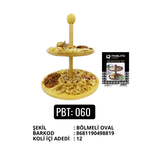 PABLİTO PBT-060 OVAL 2 KATLI SUNUM TAHTASI (12)