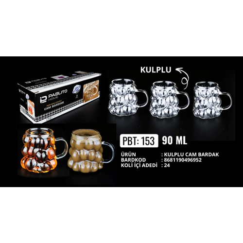 PABLİTO PBT-153 3 LÜ CAM BARDAK KULPLU (24)