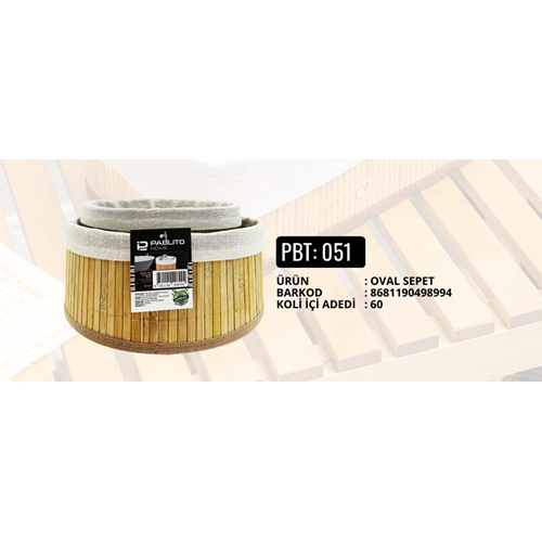 PABLİTO PBT-051 OVAL BAMBU SEPET (60)