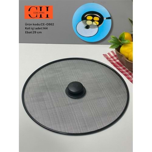 CEBE HOME CE-0862 YAĞ SIÇRATMAZ 29 CM ÜSTTEN KAPAK (144)