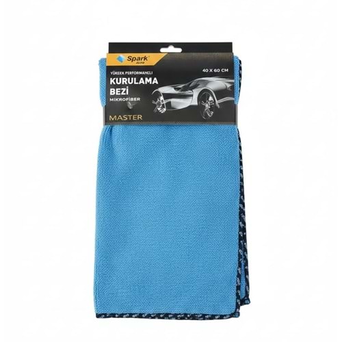 SPARK M2315 MASTER MİKROFİBER OTO BEZİ MAVİ (40*60 CM) (12) (120)