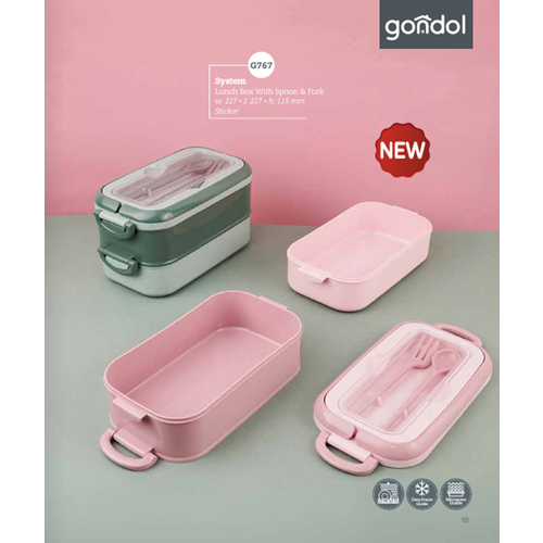 GONDOL G-767 SYSTEM BESLENME KUTUSU (ÇATAL VE KAŞIKLI) 1,8 L (24)
