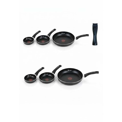 ÖZ LİFE GT-6141 ALMOND 4 PRÇ TAVA SETİ SİYAH (6)