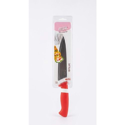 PİRGE PRT43031-02 PRATİK KÜÇÜK BOY ŞEF BIÇAĞI 18 CM KIRMIZI (12)