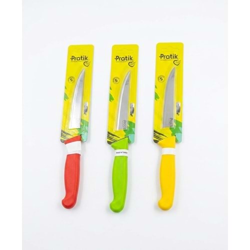 PİRGE PRT43014-99 PRATİK DİŞLİ SEBZE BIÇAĞI 12CM KARIŞIK RENK (12)