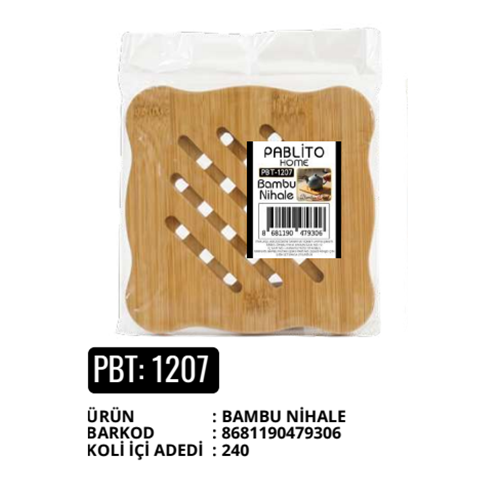 PABLİTO PBT-1207 BAMBU KARE NİHALE (240)