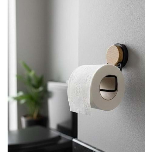 OKYANUS MGS-708W MAGİC FİX WC KAĞITLIK LÜX SİYAH AHŞAP (24)