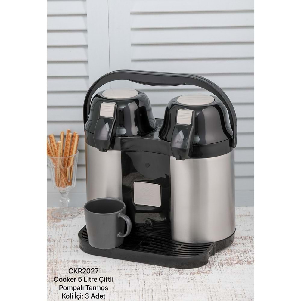COOKER CKR2027 ÇİFTLİ ÇELİK TERMOS 5LT (3)