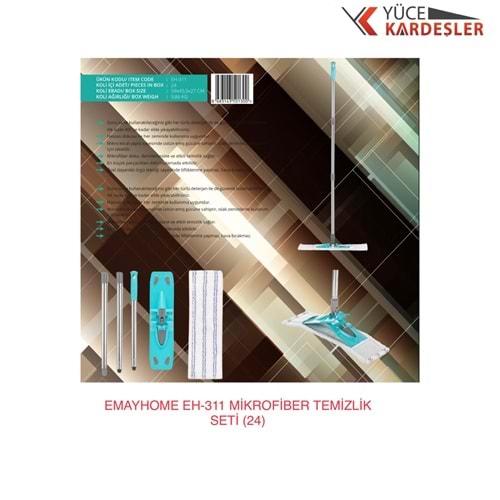 EMAYHOME EH-311 MİKROFİBER TEMİZLİK SETİ (24)