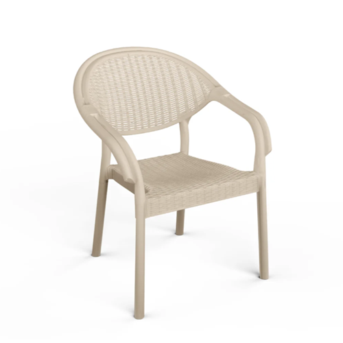 FLORYA GARDEN ATLANTİS METAL AYAKLI CAPPUCCİNO SANDALYE