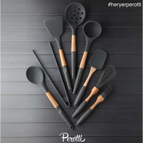 PEROTTİ 13309 MAESTRO GREY 8 PRÇ SİLİKON SETİ (16)