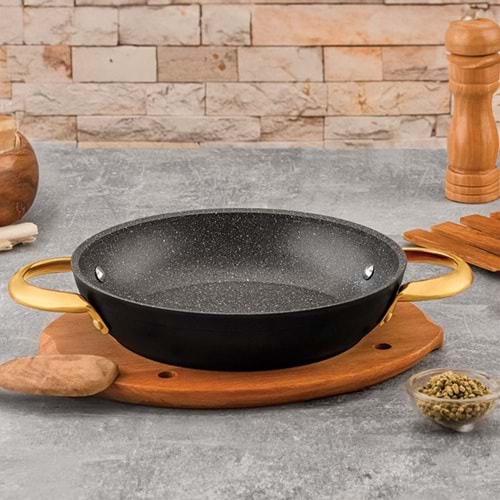 ÖZ LİFE DORA 18 CM GRANİT SAHAN SİYAH GOLD (10)