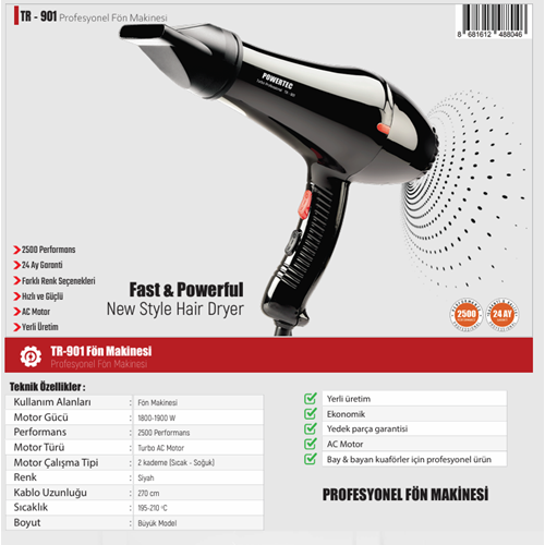 POWERTEC TR-901 FÖN MAKİNESİ (12)