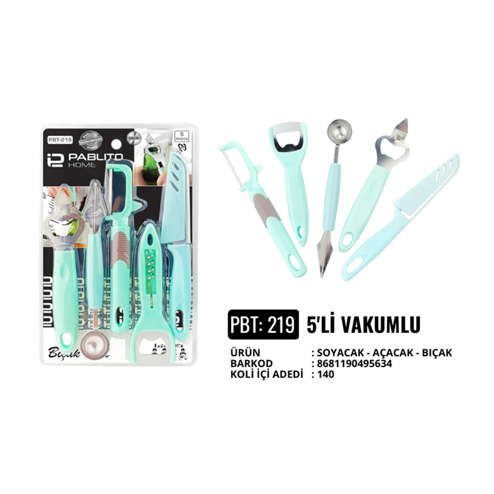 PABLİTO PBT-219 AÇACAK VE SOYACAK SET (140)