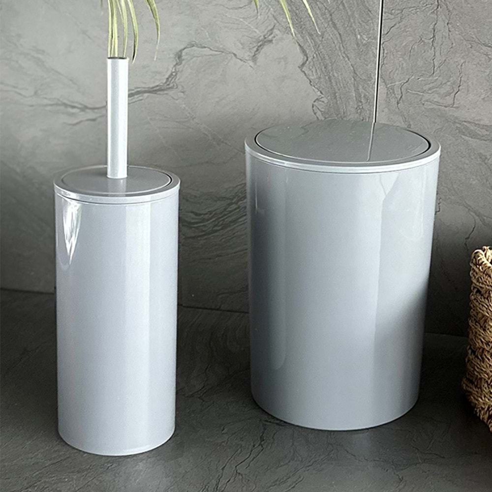 PRİMANOVA M-SAS18-07 FLORES 2Lİ BANYO SETİ-GRİ (4)