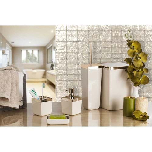 PRİMANOVA SAS01-09A TOSKANA BANYO SETİ BEJ ALTIN (4)