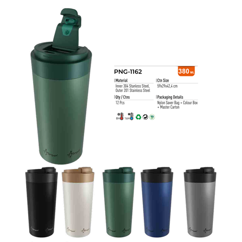 PENGUEN PNG-1162 380 ML FLİP KAPAK ÇELİK MUG (24)