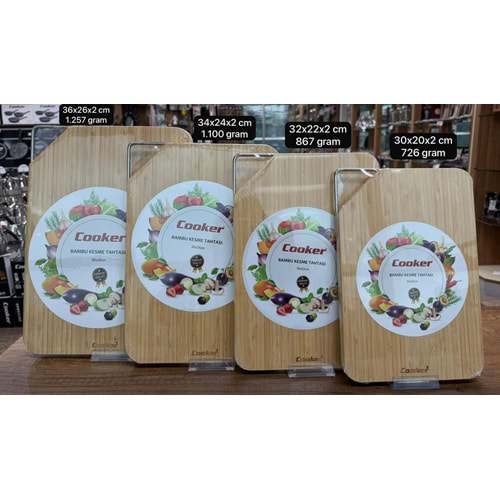 COOKER CKR3916 LUX BAMBU KESME TAHTASI 32X22X2 CM (20)