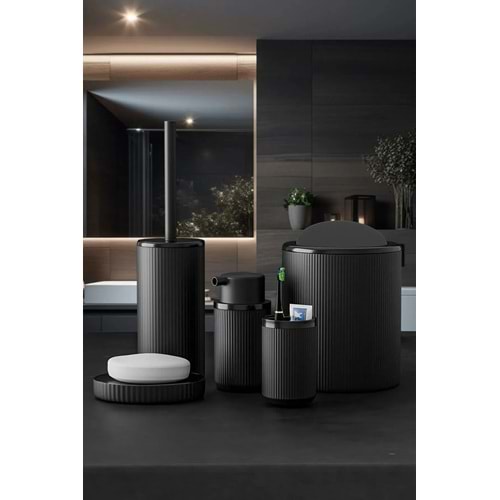 BİLTAŞ ISR-5778 5 Lİ BANYO SETİ SİYAH ECO (8)