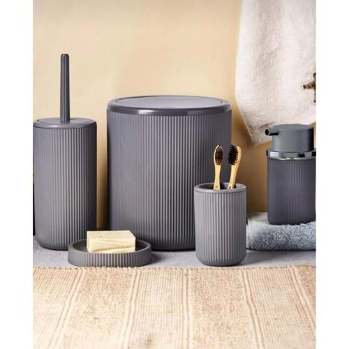 BİLTAŞ ISR-5778 5 Lİ BANYO SETİ GRİ ECO (8)