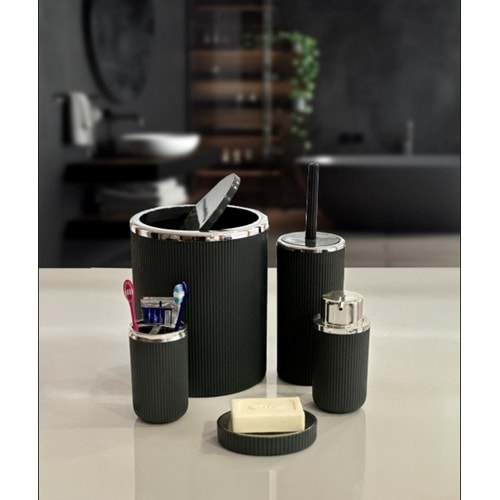 BİLTAŞ BT-4500 5 Lİ BANYO SETİ GÜMÜŞ SİYAH (8)