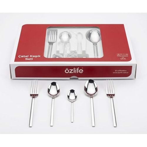 ÖZLİFE DZM-3081 MİTRA 60 PRÇ KAŞIK TAKIMI (10)