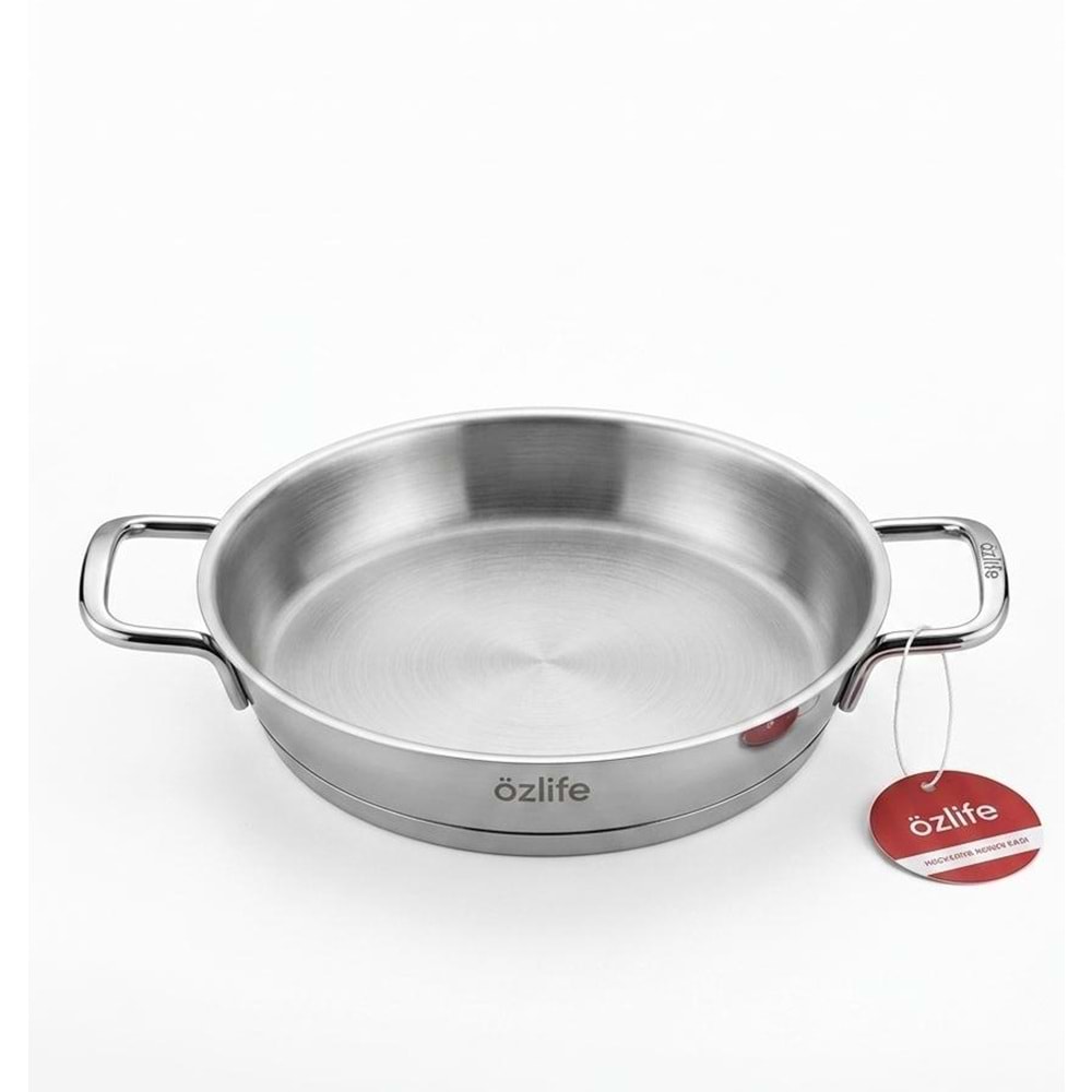 ÖZ LİFE GU-534 TERESA ÇELİK OMLET SAHAN 16 CM KAPAKSIZ (12)