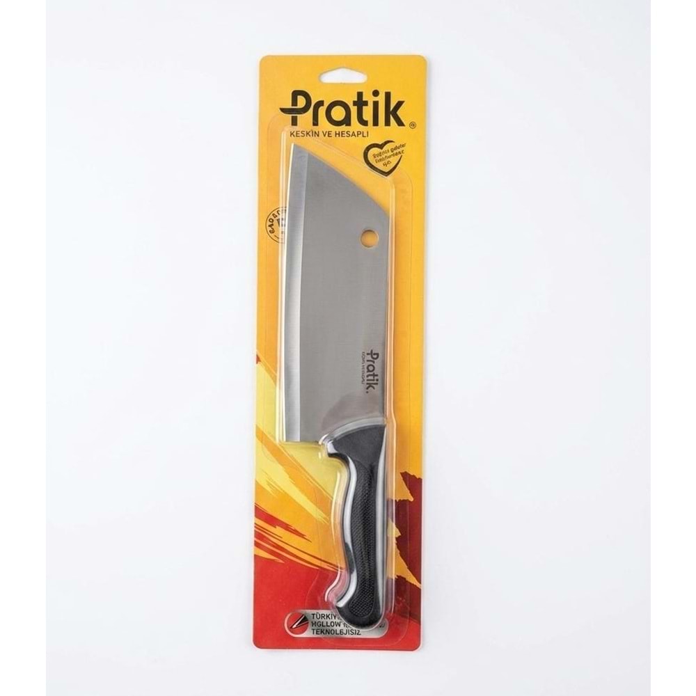 PİRGE PRT41725-01 ATLANTİK PLASTİK SAPLI ET SATIRI SİYAH (12)