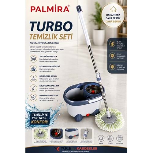 PALMİRA PLM7309 TURBO MOP TEMİZLİK SETİ (1)